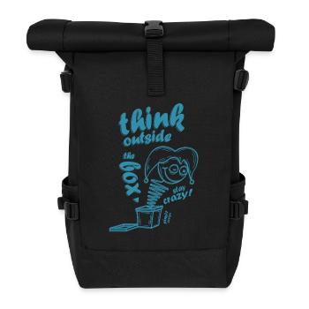 Think outside the box - Rolltop Rucksack - Schwarz - Vorne