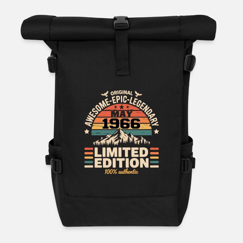 Mai 1966 - Mai 1966 - Rolltop Rucksack - Schwarz
