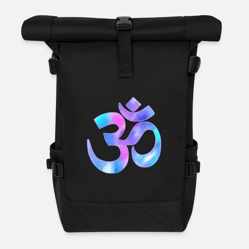 Om - Rolltop Rucksack - Schwarz
