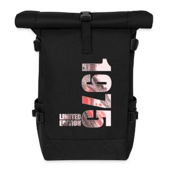 1975 Jahrgang Limited Edition - Rolltop Rucksack - Schwarz - Vorne