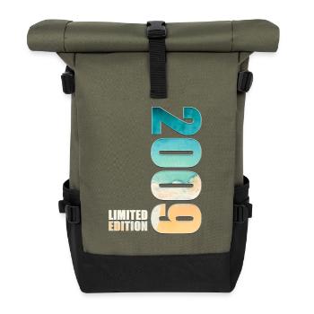2009 Vintage Limited Edition - Roll Top Backpack - olive/black - Front