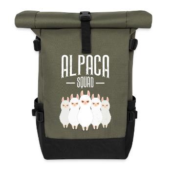 Alpaca Squad - Sac à dos roll top - olive/noir - Devant