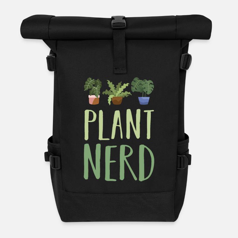 Pflanze Pflanzen - Rolltop Rucksack - Schwarz