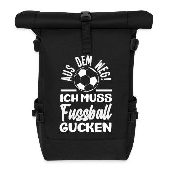 Funny Football Football Fan Gift - Roll Top Backpack - black - Front