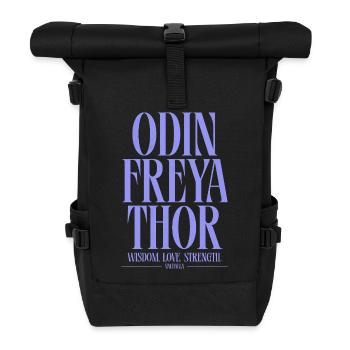 Odin Freya Thor: Wisdom & Strength - Roll Top Backpack - black - Front