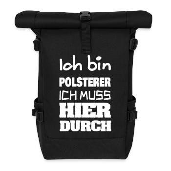 Job Polsterer - Rolltop Rucksack - Schwarz - Vorne