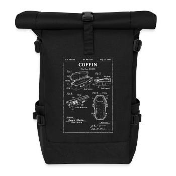 Sarg-Bauplan-Patent - Rolltop Rucksack - Schwarz - Vorne