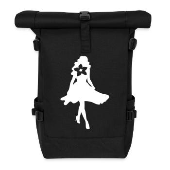 Model - Roll Top Backpack - black - Front