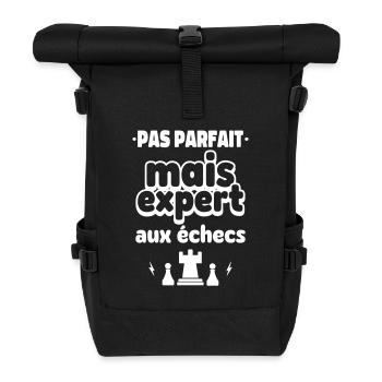 expert aux échecs - Sac à dos roll top - noir - Devant