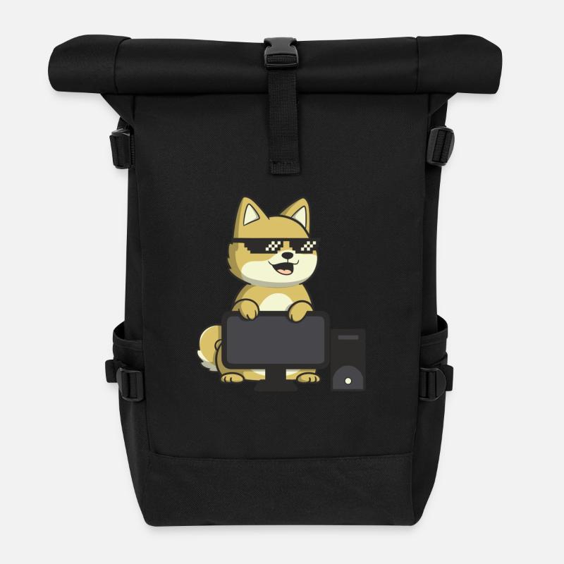 Magic Degen - Computer - Rolltop Rucksack - Schwarz