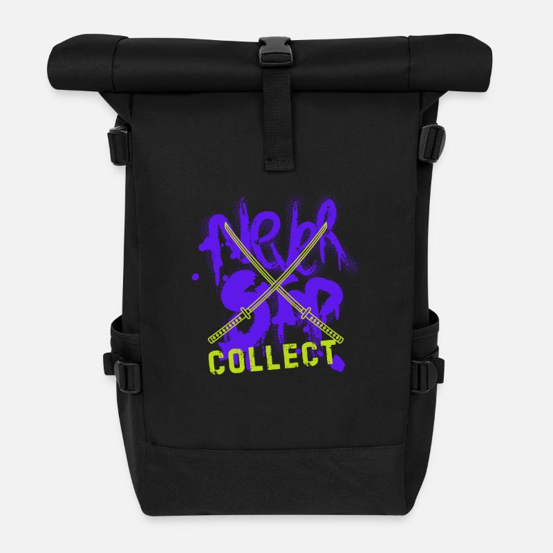 Ne jamais s’arrêter - Sac à dos roll top - noir