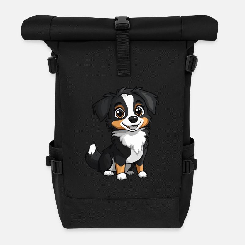 Berger Australien Chien Mignon - Sac à dos roll top - noir