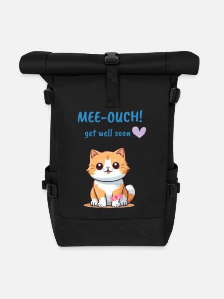 Aua! Wir wünschen Ihnen eine schnelle Genesung - Rolltop Rucksack - Schwarz