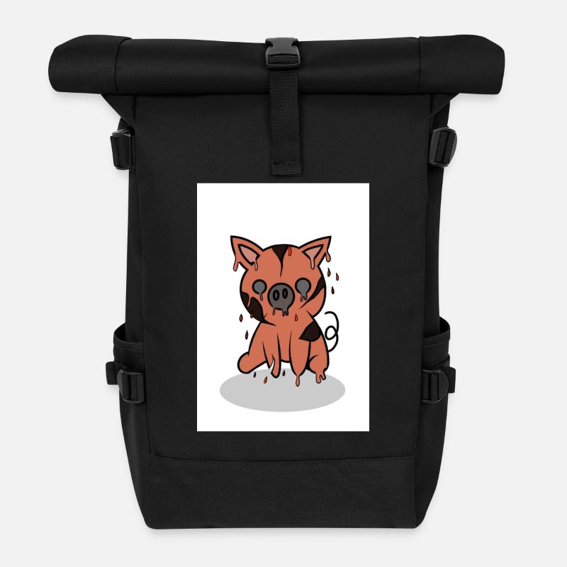 Bild 0019 - Rolltop Rucksack - Schwarz