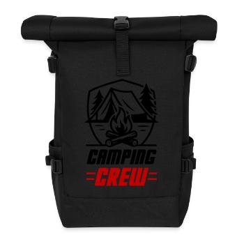 Camping Crew - Rolltop Rucksack - Schwarz - Vorne