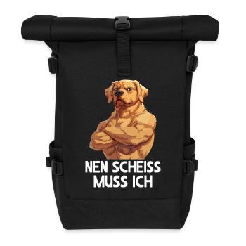 Dog dogs I have to fuck - Roll Top Backpack - black - Front