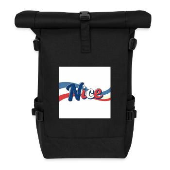 Nice Souvenir to Nice - Roll Top Backpack - black - Front