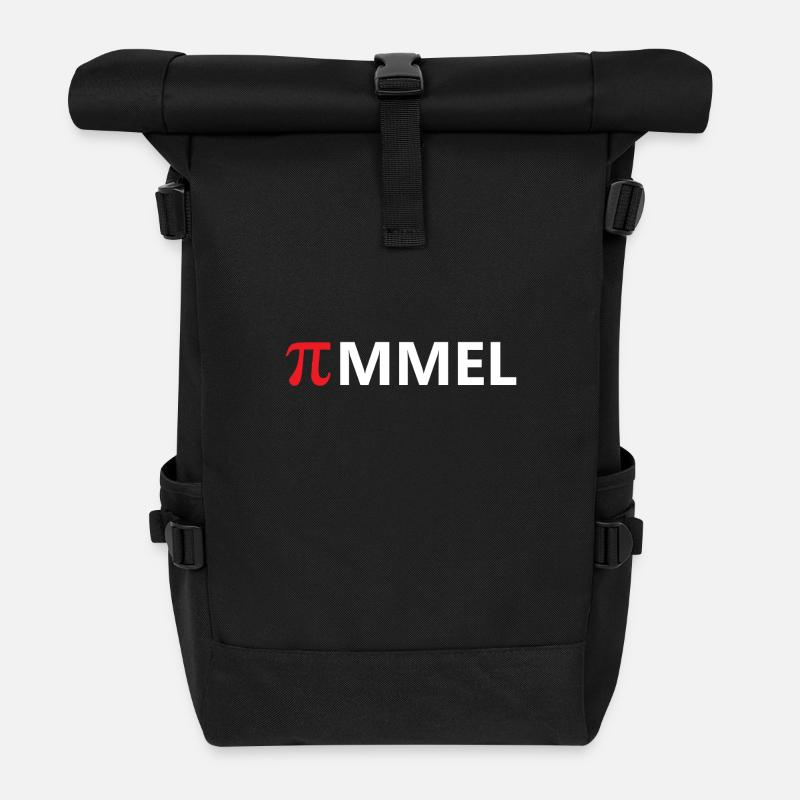 Einfach nur Pimmel rot - Rolltop Rucksack - Schwarz