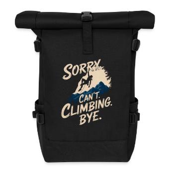 Escalade Escalade libre Escalade de rocher pour femmes - Sac à dos roll top - noir - Devant