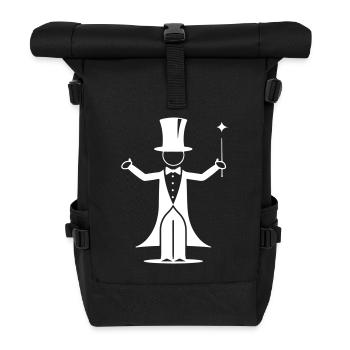 Magician Wizard - Roll Top Backpack - black - Front