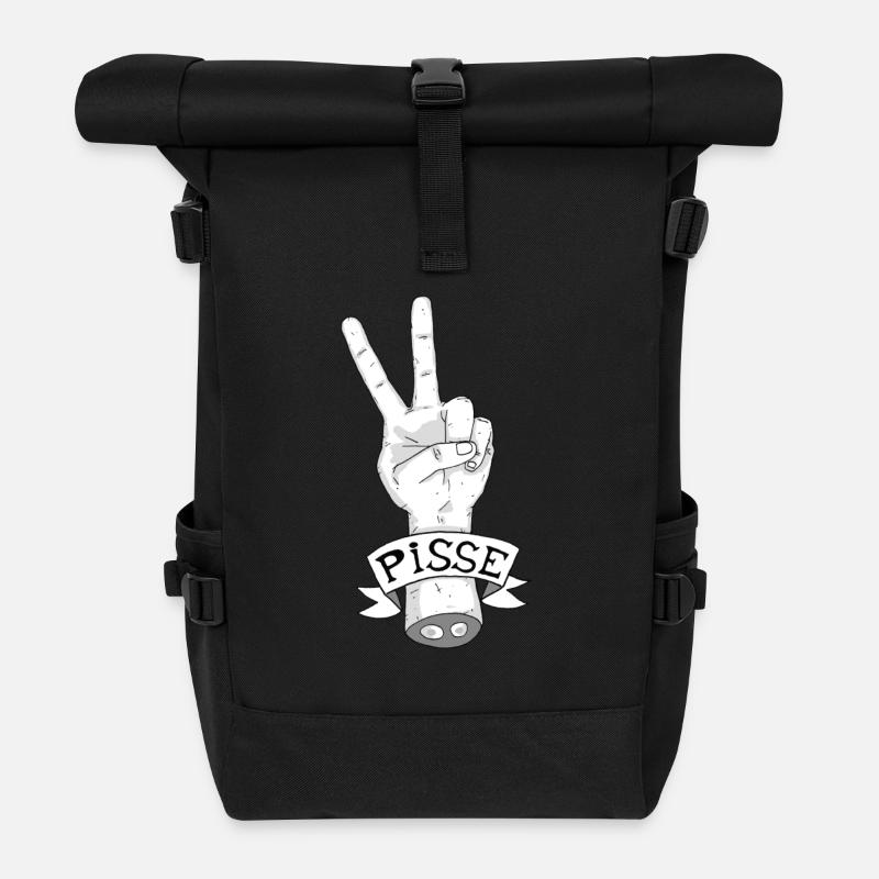 Approximative Translation # 5 - Roll Top Backpack - black