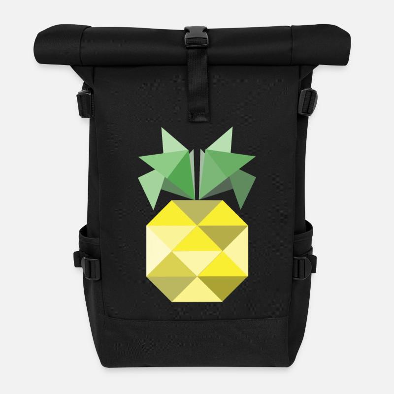 Das ist eine Ananas! - Rolltop Rucksack - Schwarz