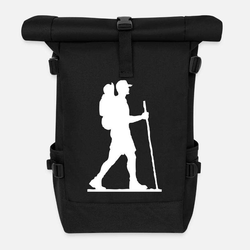 hiker - wanderer - Sac à dos roll top - noir
