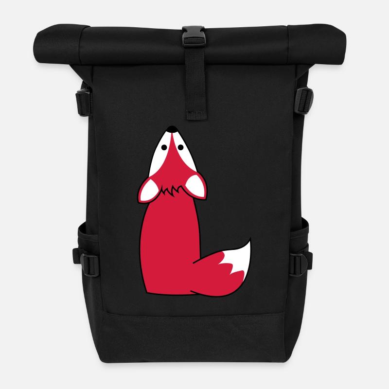 fuchs - Rolltop Rucksack - Schwarz