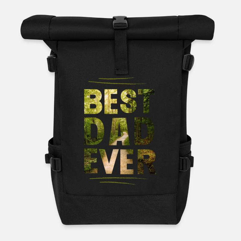 Meilleur papa - Sac à dos roll top - noir