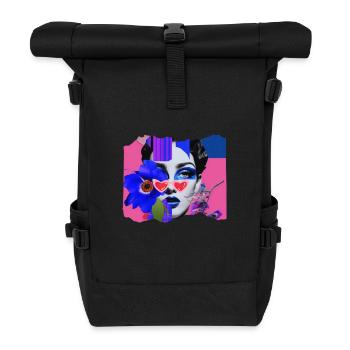 Pop Funky - Rolltop Rucksack - Schwarz - Vorne