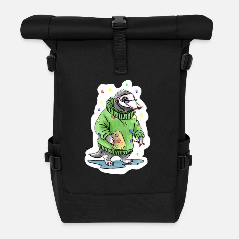 Kunstmaler-Meister - Rolltop Rucksack - Schwarz