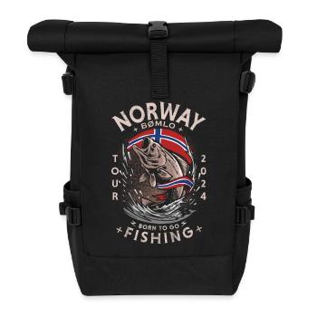 PÊCHE EN NORVÈGE - BØMLO - 2024 - Sac à dos roll top - noir - Devant