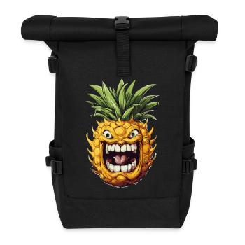 Funny Pineapple Fruit - Roll Top Backpack - black - Front