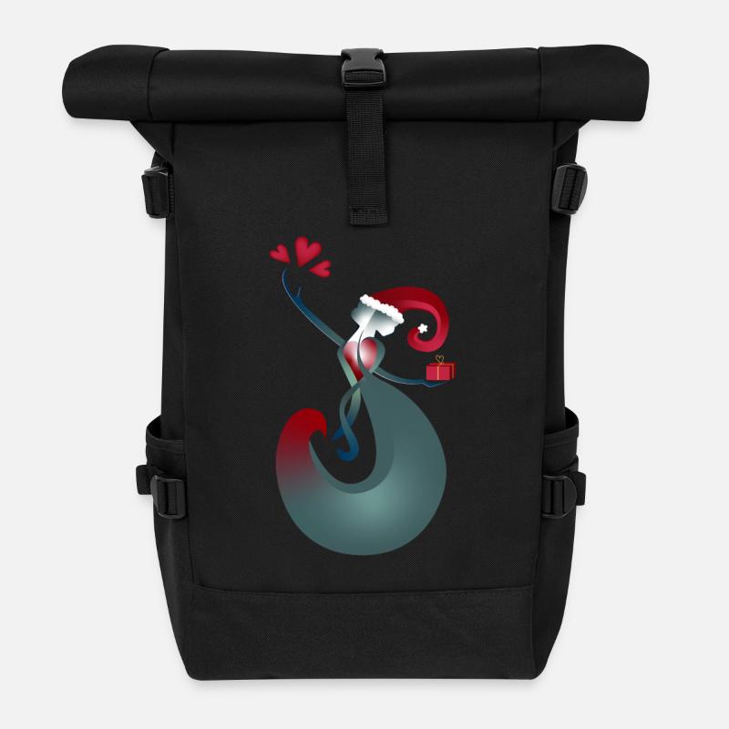 Donner Recevoir Noël - Sac à dos roll top - noir