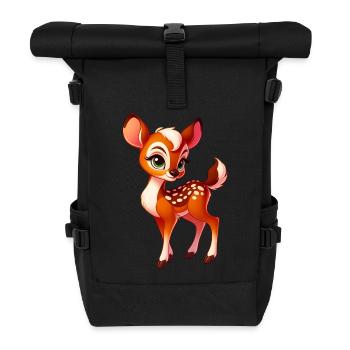 Fawn - Roll Top Backpack - black - Front