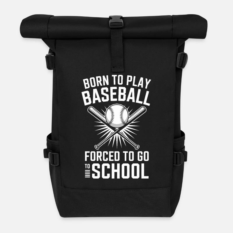 Baseball und Motivationsdesign in der Schule - Rolltop Rucksack - Schwarz