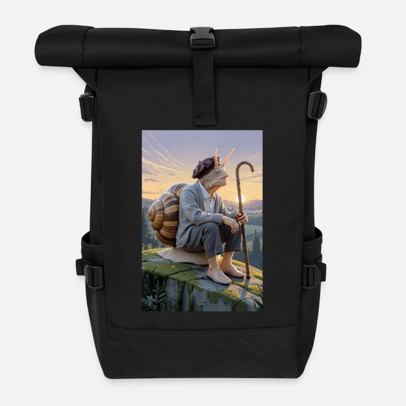 Uralte humanoide Schnecke - Rolltop Rucksack - Schwarz