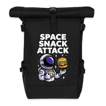 Astronaut Burger Space Snack Attack - Roll Top Backpack - black - Front