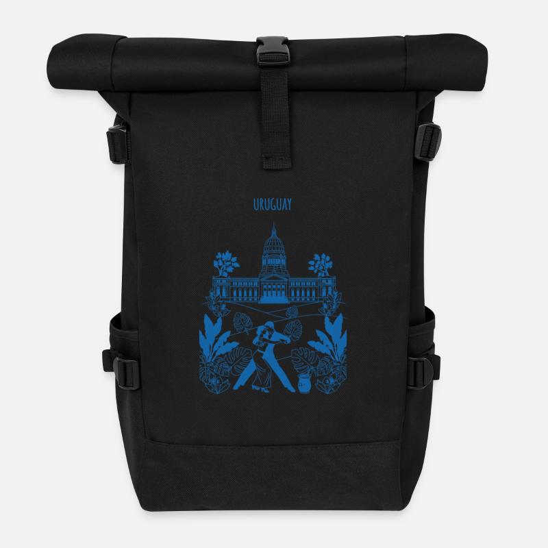 Uruguay Kapitol Tango - Rolltop Rucksack - Schwarz
