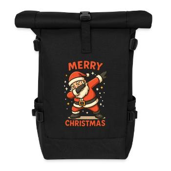Dabbing Santa Clause  - Rolltop Rucksack - Schwarz - Vorne