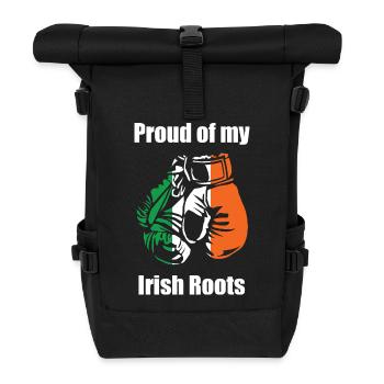 Proud Of My Irish Roots - Roll Top Backpack - black - Front