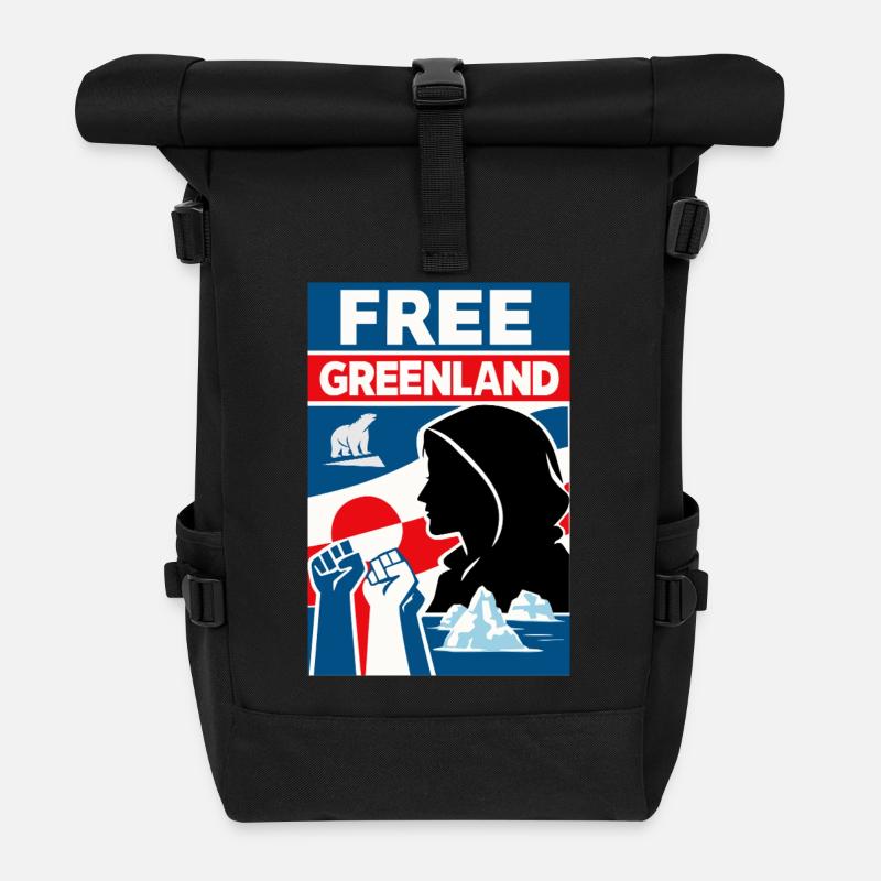 Free Greenland - Rolltop Rucksack - Schwarz