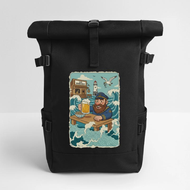 Letzte Nordsee Kneipe Rolltop Rucksack