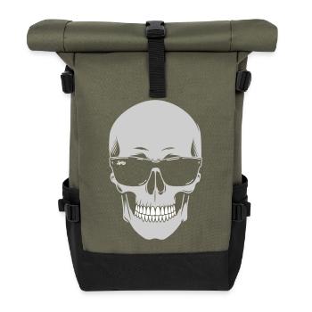 Sunglasses Skeleton Noir - Roll Top Backpack - olive/black - Front