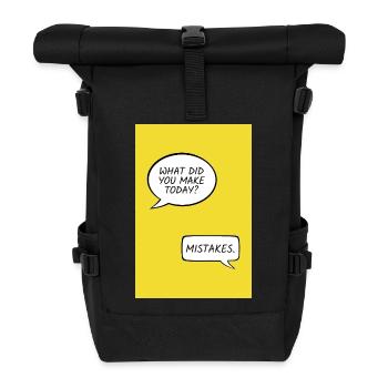 What Did You Make Today? – Mistakes - Roll Top Backpack - black - Front