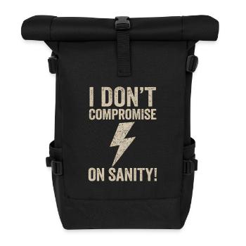 Ich geb' Vernunft nicht auf - Rolltop Rucksack - Schwarz - Vorne