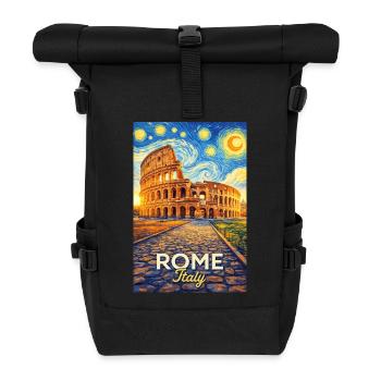 Rom, Italien - Rolltop Rucksack - Schwarz - Vorne