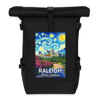 Raleigh North Carolina - Rolltop Rucksack - Schwarz - Vorne