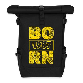 1987 - Roll Top Backpack - black - Front