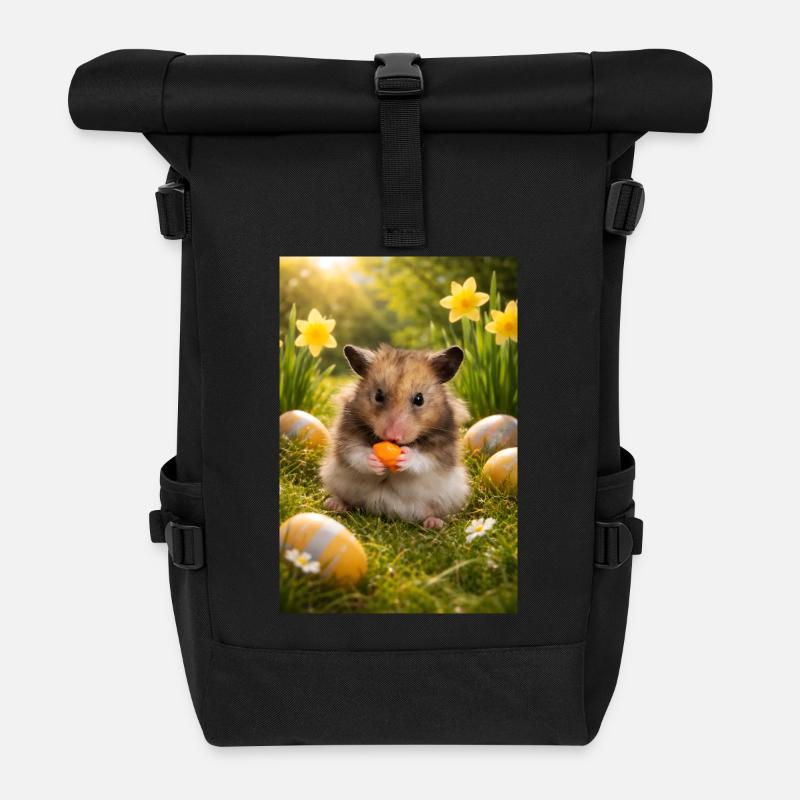 Chico 11: Ostern 2026 - Rolltop Rucksack - Schwarz